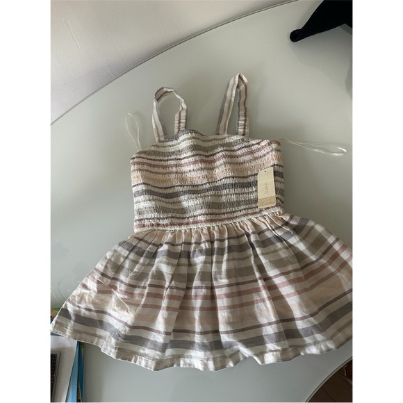 Japna Pink and Gray Smocked Peplum Camisole - Picture 1 of 2